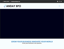 Tablet Screenshot of pandeybpo.com